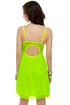 Glow Stick Shift Neon Yellow Dress