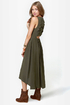 Lattice Be Merry Olive Green Dress