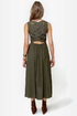 Lattice Be Merry Olive Green Dress