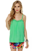 Candy Cage Mint Green Tank Top