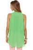 Sleeveless in Seattle Sheer Mint Green Top