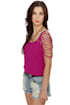 Party Looper Magenta Top