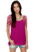 Party Looper Magenta Top