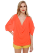 Name Dropper Short Sleeve Coral Top
