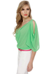 Name Dropper Short Sleeve Mint Green Top