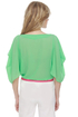 Name Dropper Short Sleeve Mint Green Top