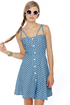 Judy Blue Eyes Chambray Polka Dot Dress