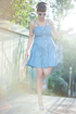 Judy Blue Eyes Chambray Polka Dot Dress