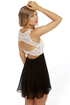 Where the Art Is Black and White Dress