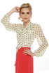 Valedictorian Ivory Polka Dot Top
