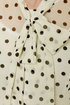 Valedictorian Ivory Polka Dot Top