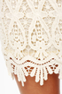 High Tea Cream Lace Mini Skirt