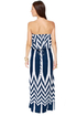 Water Sign Ivory and Blue Maxi Dress