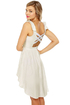 French Chateau Sleeveless White Dress