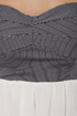Line and Dine Striped Strapless Dress