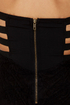 Inescapable Lace Strapless Black Dress