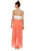 In Your Dreams-sicle Orange and White Dress