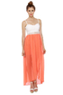 In Your Dreams-sicle Orange and White Dress