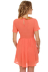Collar Make you Holla Sequin Coral Dress