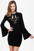 One Rad Girl Natalia Backless Black Dress