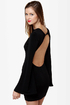 One Rad Girl Natalia Backless Black Dress