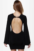 One Rad Girl Natalia Backless Black Dress