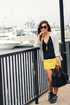 One Rad Girl Brooke Yellow Lace Mini Skirt