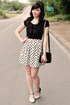 Keep on Jiving Polka Dot Skirt