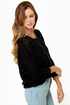 Olive & Oak Knit-re Dame Black Sweater