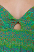 O'Neill Neon Rainbow Green Print Dress