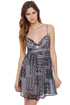 O'Neill Neon Rainbow Black Print Dress
