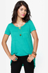 O\'Neill Goodwill High-Low Turquoise Top
