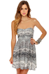 O'Neill Distance Strapless Print Dress