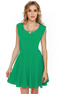 Finishing Touch Sleeveless Green Dress