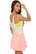 Obey Interstellar Distressed Print Crop Top