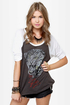 Obey Love Bites Nubby Raglan Top