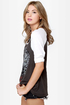 Obey Love Bites Nubby Raglan Top