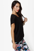 Obey Straight Line Knit Black Tee