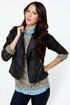 Obey Eastsider Black Vegan Leather Jacket