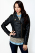 Obey Eastsider Black Vegan Leather Jacket