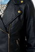 Obey Eastsider Black Vegan Leather Jacket