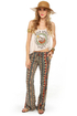 Obey Wanderer Bell Bottom Print Pants