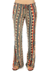Obey Wanderer Bell Bottom Print Pants