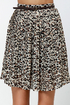 Obey Sunset II Animal Print Pleated Skirt