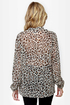 Obey Day Dreamer Sheer Animal Print Top