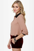 Livin' On the Edge Blush Button-Up Top