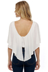 RVCA Klute Knit Cape Neck Ivory Top