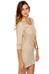 RVCA Marquee Moon Beige Fringe Dress
