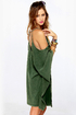 RVCA At Last Dark Green Dress
