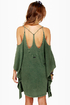 RVCA At Last Dark Green Dress